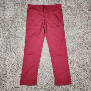 Unbranded Red Pants Jeans Boot Cut High Waisted Pants Size Xl